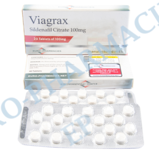 Viagrax (Sildenafil) - 100mg/tab - 20 tab/blister EU