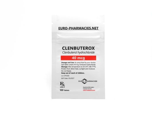 Clenbuterox (Clenbuterol) - 40mcg/tab -100 tab/bag
