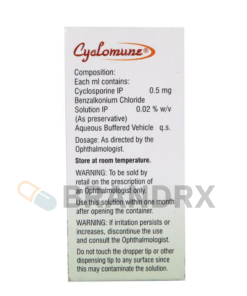 Alternative view of Cyclomune Eye Drops 0.05%