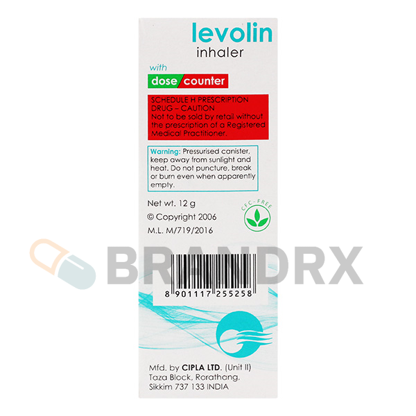 Alternative view of Levolin Inhaler 200 MD 50 mcg