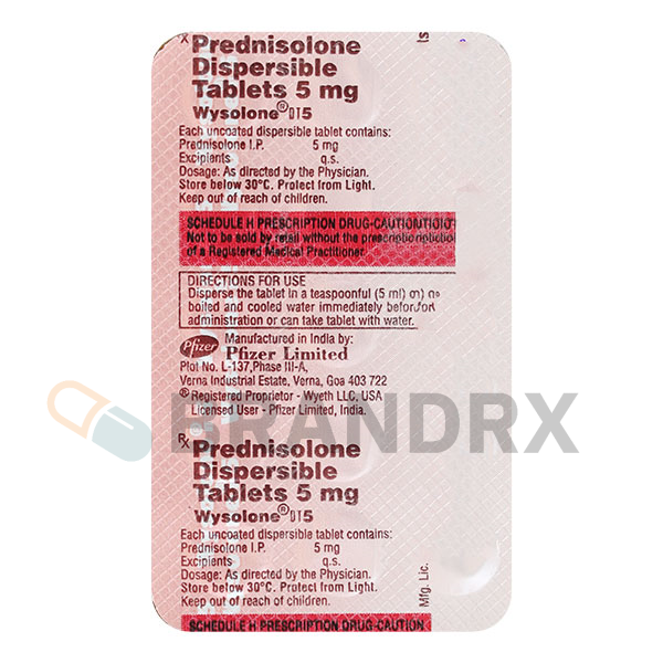 Alternative view of Wysolone 5 mg